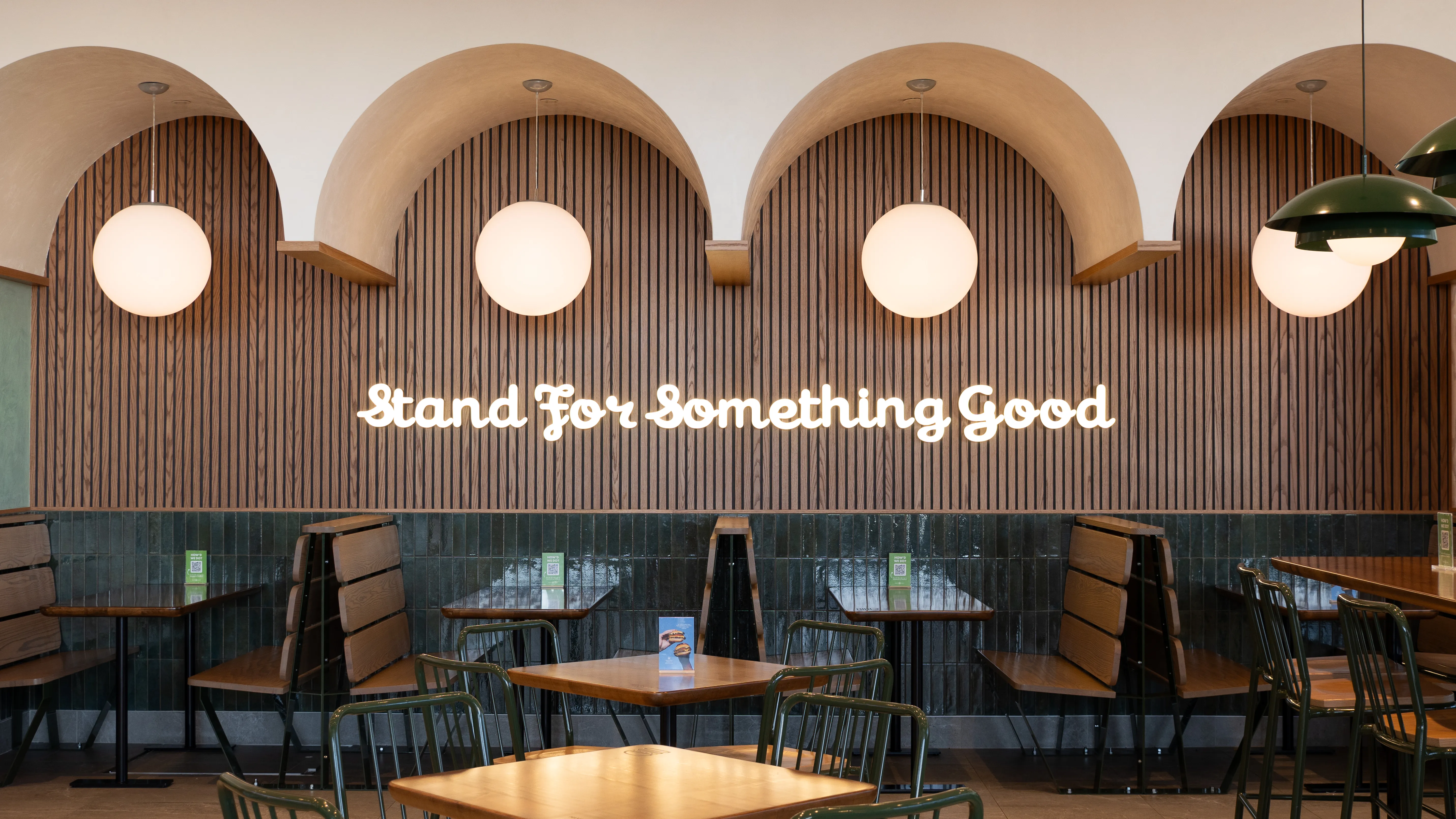 Completed Shake Shack interior photographed by BYNIC